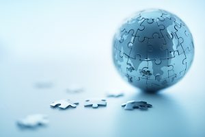 world globe puzzle